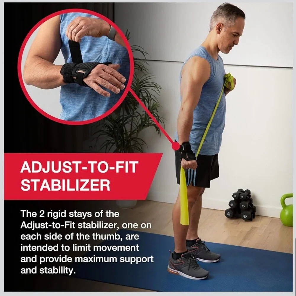 MUELLER Sports Medicine Adjust-to-Fit Thumb Stabilizer, Spica Splint